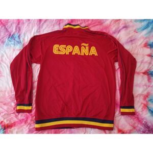 España Spain National Team Dark Red Tracksuit Top Jacket Men's XL Rhinox Brand